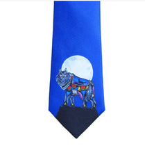 Load image into Gallery viewer, "Wolf" Silk Tie by Indigenous Artist Jessica Somers - North of Fifty Indigenous Boutique