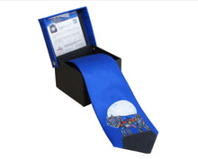 Load image into Gallery viewer, "Wolf" Silk Tie by Indigenous Artist Jessica Somers - North of Fifty Indigenous Boutique