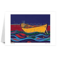 Load image into Gallery viewer, Dawn Oman Yellow Dory Wall Art | Native Art Canada