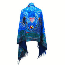 Load image into Gallery viewer, Breath of Life Shawl Leah Dorion Metis Art