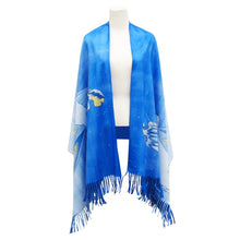 Load image into Gallery viewer, Maxine Noel Art Print Shawl Scarf Mother Winter, Native Artist, Indigenous Art