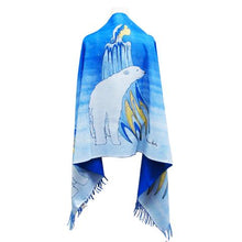 Load image into Gallery viewer, Maxine Noel Art Print Shawl Scarf Mother Winter, Native Artist, Indigenous Art