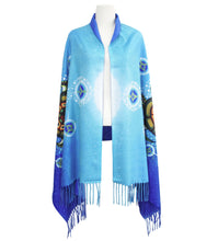 Charger l'image dans la galerie, "Medicine Turtle"  Eco Art Shawl by Native Artist Jack Jacko - North of Fifty Indigenous Boutique