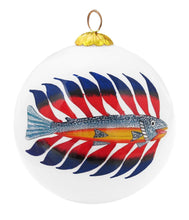Load image into Gallery viewer, Luminous Char glass Ornament by Inuit artist Kenojual Ashevak - North of 50 Métis Designs