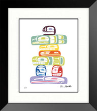 Load image into Gallery viewer, LIMITED EDITION ART PRINT -  Inukshuk by Native artist Ben Houstie - North of 50 Métis Designs