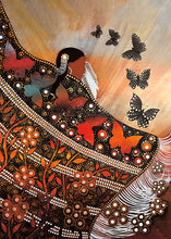 Load image into Gallery viewer, Butterfly Dance by Cree, Native artist, Indigenous Art, Betty Albert, North of Fifty 50