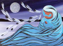 Load image into Gallery viewer, Mother and Moon by Cree, Native artist, Indigenous Art, Betty Albert, North of Fifty 50
