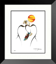 Charger l'image dans la galerie, LIMITED EDITION ART PRINT -  Salmon & Eagle by Garnet Tobacco - North of 50 Métis Designs