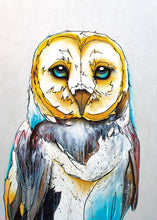 Load image into Gallery viewer, Barn Owl Art Card - North of 50 Métis Designs