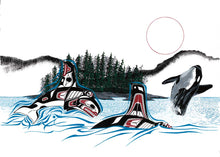 Charger l'image dans la galerie, Breaching by Native artist, Indigenous Art, Richard Shorty, North of Fifty 50