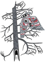 Charger l'image dans la galerie, Owl Preening by Native artist, Richard Shorty, North of Fifty 50