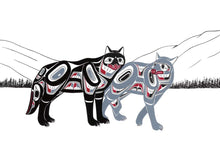Charger l'image dans la galerie, Reunion by Native artist, Indigenous Art, Richard Shorty, North of Fifty 50