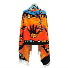 Load image into Gallery viewer, john rombough, indigenous artist, native art, remember, shawl