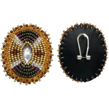 Load image into Gallery viewer, Beaded Medallion Earrings - North of Fifty Indigenous Boutique