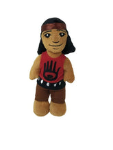 Load image into Gallery viewer, 12" Culture Canoe with 3 finger puppets, a Native artist Bill Helin design - North of Fifty Indigenous Boutique