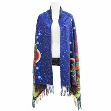 Charger l'image dans la galerie, "Tree of Life" Art Print Shawl by Native Artist Jack Jacko - North of Fifty Indigenous Boutique