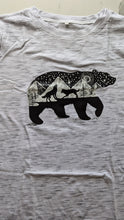 Load image into Gallery viewer, Grey Mountain Bear T-shirt - size Medium only
