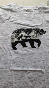 Grey Mountain Bear T-shirt - size Medium only