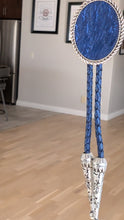 Load image into Gallery viewer, Blue Carp Leather Bolo by Namgis artist Jonathan Whonnock
