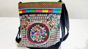Embroidered Bohemian Messenger Bag - North of Fifty Indigenous Boutique