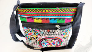 Embroidered Bohemian Messenger Bag - North of Fifty Indigenous Boutique