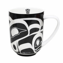 Load image into Gallery viewer, &quot;Raven&quot; 16 oz mug by Tsimshian Native artist, Roy Henry Vickers
