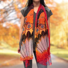 Charger l&#39;image dans la galerie, Moon Whispers Dance Eco Scarf by Native artist, Delree Dumont
