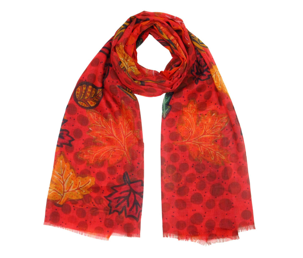 Fall Winds of Change Eco Scarf by Metis artist, Leah Dorion