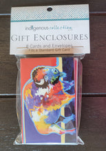 Load image into Gallery viewer, Gift Enclosure, package of 8 mini cards and envelopes - John Balloue Art
