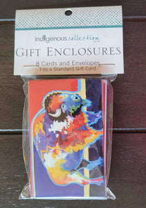 Gift Enclosure, package of 8 mini cards and envelopes - John Balloue Art