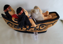 Load image into Gallery viewer, 12&quot; Culture Canoe with 3 finger puppets, Bill Helin design
