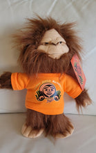 Load image into Gallery viewer, Skookum Sasquatch stuffie with Every Child Matters, Bill Helin design
