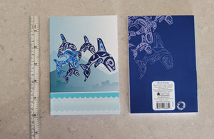 Unlined Mini Notebooks - 2 designs to choose from - Hummingbirds / Whales