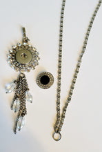 Load image into Gallery viewer, Necklace with detachable tassle pendant and snap
