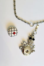 Load image into Gallery viewer, Necklace with detachable owl pendant and snap
