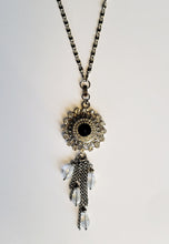 Load image into Gallery viewer, Necklace with detachable tassle pendant and snap
