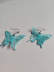 Lightweight Turquoise Butterfly Earrings