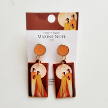 Load image into Gallery viewer, &quot;Hope&quot; Vegan Leather Earrings, artwork by Native artist Maxine Noel
