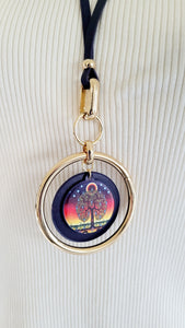 "Tree of Life" Adjustable Length Necklace, artwork by Native artist, James Jacko