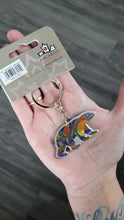 Load image into Gallery viewer, Alpha Bear Key Chain artwork by Indigenous artist, Dawn Oman
