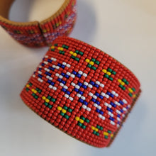 Load image into Gallery viewer, Beaded Metis Sash beaded Cuff Bracelet
