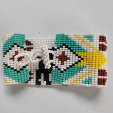 Load image into Gallery viewer, 1 5/8 inch wide Beaded Buffalo Bracelet
