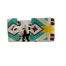 Load image into Gallery viewer, 1 5/8 inch wide Beaded Buffalo Bracelet
