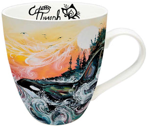 Killer Whale Sunset Mug -  by Métis artist, Carla Joseph - arriving late January 2025