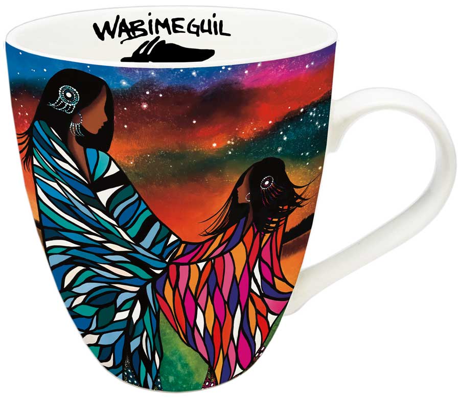 Mother and Daughter 18 oz mug. Artwork by Cree Artist Betty Albert - arriving late January 2025