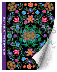 Lined Work Book, artwork by Tracey Metallic