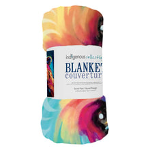 Load image into Gallery viewer, Sacred Paint Ethereal fleece blanket, artwork by Brandon Gabriel
