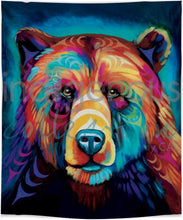 Load image into Gallery viewer, Sacred Paint Ethereal fleece blanket, artwork by Brandon Gabriel

