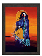 Load image into Gallery viewer, Mother and Daughter Wall Art by Cree artist Betty Albert
