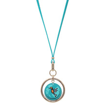 Load image into Gallery viewer, &quot;Hummingbird&quot; Vegan Leather Necklace, design by Indigenous artist, Francis Dick
